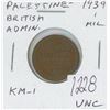 Image 1 : Palestine. British Administration. 1939 1 Mil. Unc. Nice.