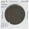 Image 1 : Canada. 1937 Coronation Medal. Special medal issued by Ford of Canada in Windsor and made from the c