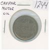 Image 1 : Caspar Motor Oil Token. Good for 25 Cents. Scarce.