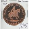Image 1 : 1973 RCMP Centennial Medal. Large Bronze medal. BU. Nice.