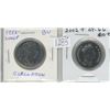 Lot of 2 different 2002P 50 Cents: Nickel Imperial State Crown Coronation & Multi-Ply Plated Steel R