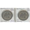 Lot of 2 1968 Regina Trade Dollar Varieties: Small Date Magnetic & Small Date non-Magnetic. Unc.