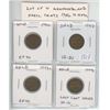 Image 1 : Lot of 4 Newfoundland Small Cents, 3 issued during World War II. Includes 1941c, 1942, 1943c & 1947c