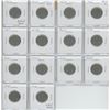 Image 1 : Lot of 14 Canadian George V Nickels: 1922 to 1936. The only date missing is the scarce 1925. Coins g