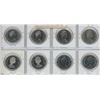 Image 2 : Lot of 8 Collector Nickel Dollars: 1968, 1970 Manitoba, 1973 PEI, 1974 Winnipeg, 1978, 1980, 1981 & 