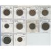 Image 1 : Lot of 10 World War I coins (1914 to 1918) including Canada, France, Germany, Great Britain & U.S.