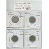 Image 1 : Lot of 4 Great Britain World War I Silver 3 Pence. Includes 1915, 19165, 1917 & 1918. Coins grade Fi