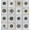 Image 1 : Lot of 16 coins from Belgium. Includes 1873 2 cents and 7 coins issued under German occupation durin