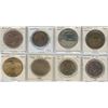 Image 1 : Lot of 8 U.S. Medals & Trade Dollars. Includes Arizona, Montana, Nevada, North Dakota & Texas. Unc.