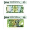 Image 1 : New Zealand and Fiji, ca. 1974-2003 Issued Banknote Pair
