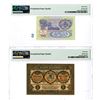 Image 2 : U.S.S.R and Georgia Issued Banknote Pair, 1919-61