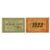 Image 1 : Yenisey Governorate Union of Cooperatives, 1922-23, Pair of Issued Exchange Tokens