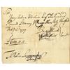 Image 1 : Revolutionary War Connecticut, 1779 Promissory Note Signed by Fenn Wadsworth and Jedediah Huntington