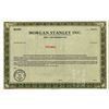 Image 1 : Morgan Stanley Inc. 1984 Specimen Stock Certificate