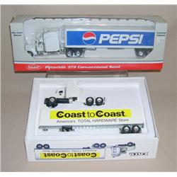 (2) 1/64th Trucks--Coast to Coast Stores & Pepsi