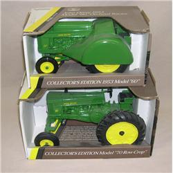 (2) JD Tractors--60LP Orchard & 70 Row Crop wf