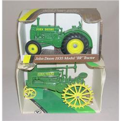 (2) JD Tractors--BR on rubber, & A on Steel