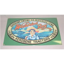 JD Waterloo Boy Reproduction Porcelain Sign