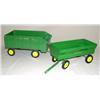 Image 1 : (2) JD Wagons--Flarebox & #112 Chuckwagon--both with plastic rims