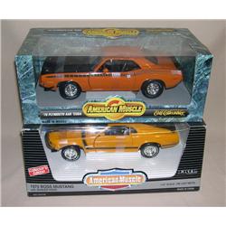 (2) AM Cars--'70 Plymouth AAR Cuda & '70 Boss Mustang