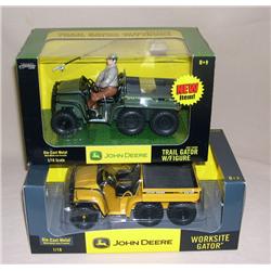 (2) JD 1/16th Scale GATOR's--Trail Gator & Worksite Yellow