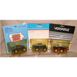 (3) Ford Versatile 1/64th special Editions--Ford 976 '90 WI Farm Progress, Ford 876 '90 Boston, & Ve