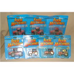 (7) CaseIH 1/64th Scale Tractors