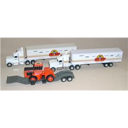 (3) 1/64th Big Bud Trucks--1 Hauling Set & 2 Anniversary Trucks