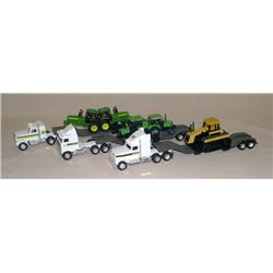 (3) 1/64th Hauling Sets--D-A, JD, & CAT