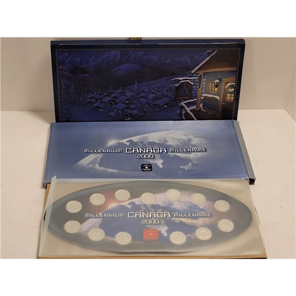 2000 MILLENNIUM CANADA 25 CENT SET