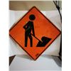 Image 1 : DECOMMISSIONED CONSTRUCTION ROAD SIGN