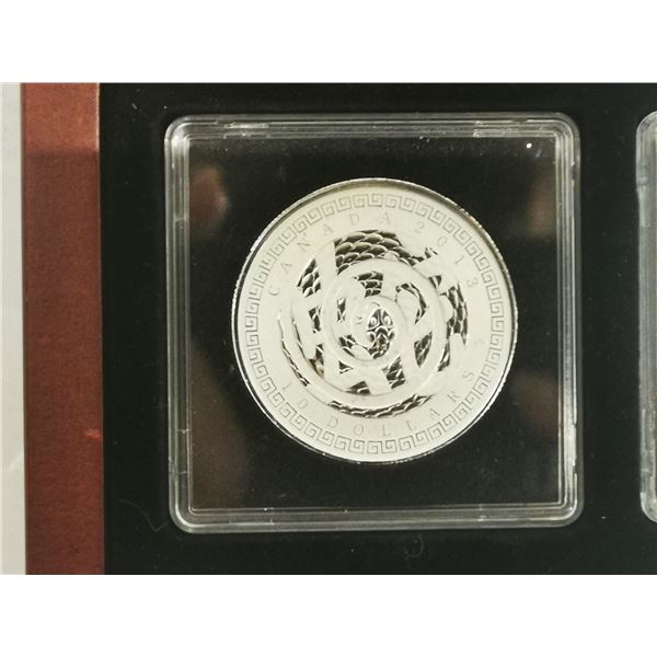 2013 YEAR OF THE SNAKE FINE SILVER COIN $10