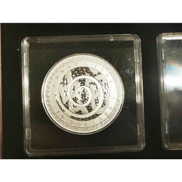 2013 YEAR OF THE SNAKE FINE SILVER $10 COIN