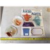 Image 1 : 320. Collector’s Encyclopedia of Akro Agate by Gene Florence, akro agate vase and lamp base