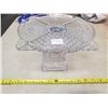 Image 1 : 336. Victorian pressed glass Pedestal cake stand, Ashman pattern, circa 1880