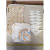 Image 1 : 356. Lot of vintage handwork, vintage crocheted cotton piano runner