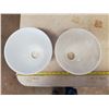 Image 3 : 369. Milk glass lamp shades (2)