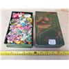 Image 1 : 378. Laquered box (Palace of Sweets, Prince Albert) full of paper quilling flowers