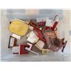 Image 3 : 400. Tub of wood doll furniture