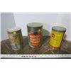 Image 1 : 3 Large Baking Soda Tins - Melrose, SunGlo, Misc.