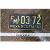 Image 1 : Nova Scotia 1963 Plate