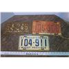 Image 1 : 3 Sask Plates - 1949, 1951, 1957