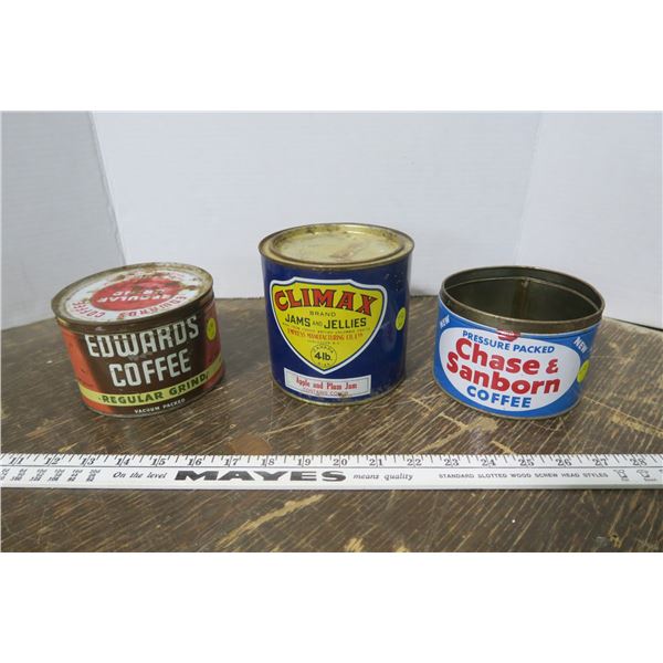 2 Coffee Tins