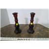 Image 1 : Avon Candle Stick Pair - Bath Oil