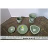 Image 1 : 5pc. Embossed Wedge Wood Set