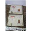 Image 4 : 2 Sweet Caporal Cardboard Cigarette Flats & 1 Tin