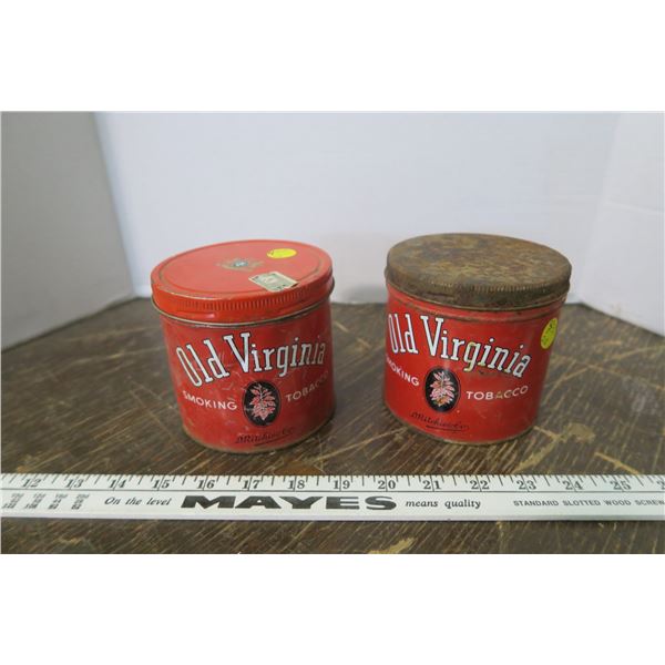 2 Old Virginia Tins