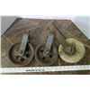 Image 3 : 3 Pulleys - 1 Has Wood Wheel