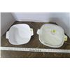 Image 2 : 2 Corning Casserole Dishes 8" - 1 Shallow, Comes with 1 Glass Lid