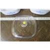 Image 3 : 2 Corning Casserole Dishes 8" - 1 Shallow, Comes with 1 Glass Lid